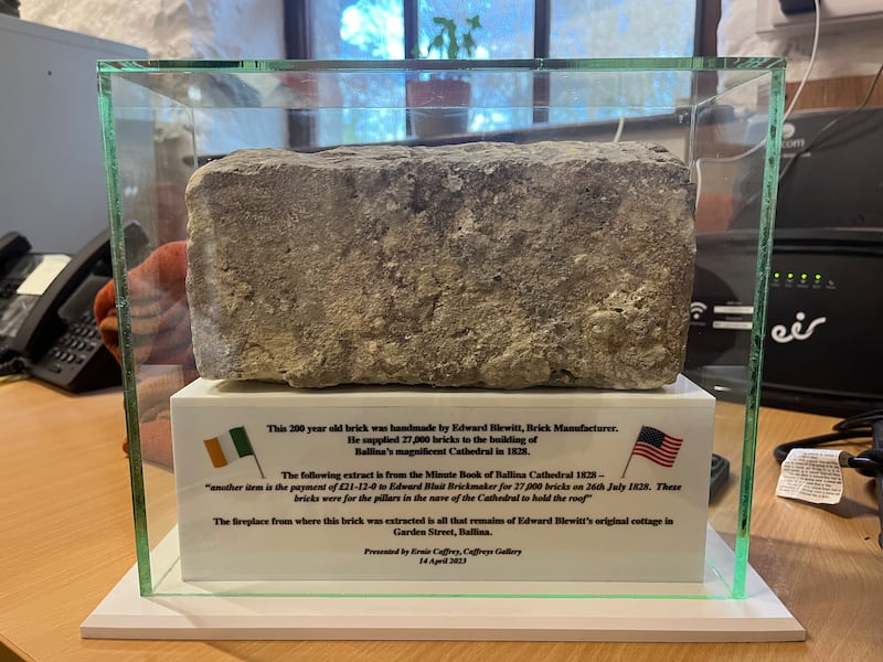 President Joe Biden spent more than an hour on Friday evening at a heritage centre in north Mayo where he was presented with a 200-year-old brick hand-made made by one of his direct forbears