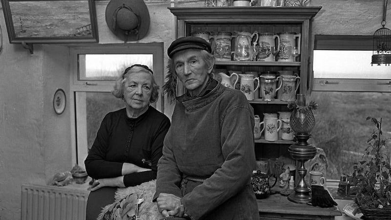 Dr Noël  Browne with his wife Phyllis on his 80th birthday in their home in Cloughmore South, December 1995. File photograph: Joe O’Shaughnessy