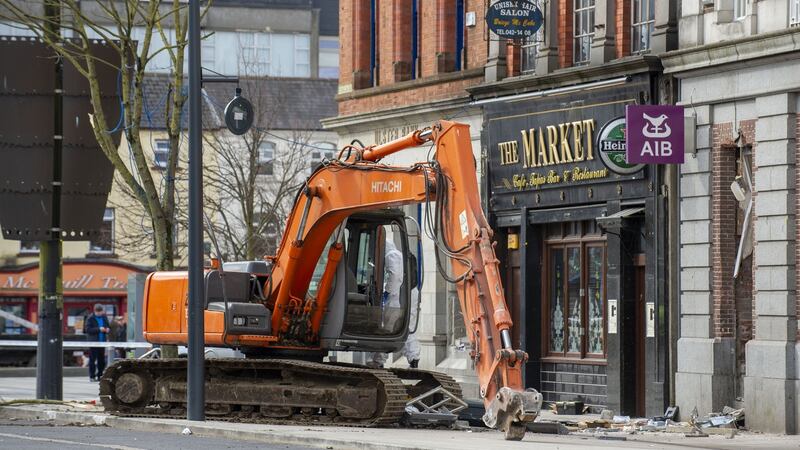 Two ATMs  stolen from Clanbrassil Street in Dundalk overnight. Photograph: Ciara Wilkinson