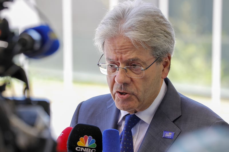 European commissioner for economy Paolo Gentiloni 