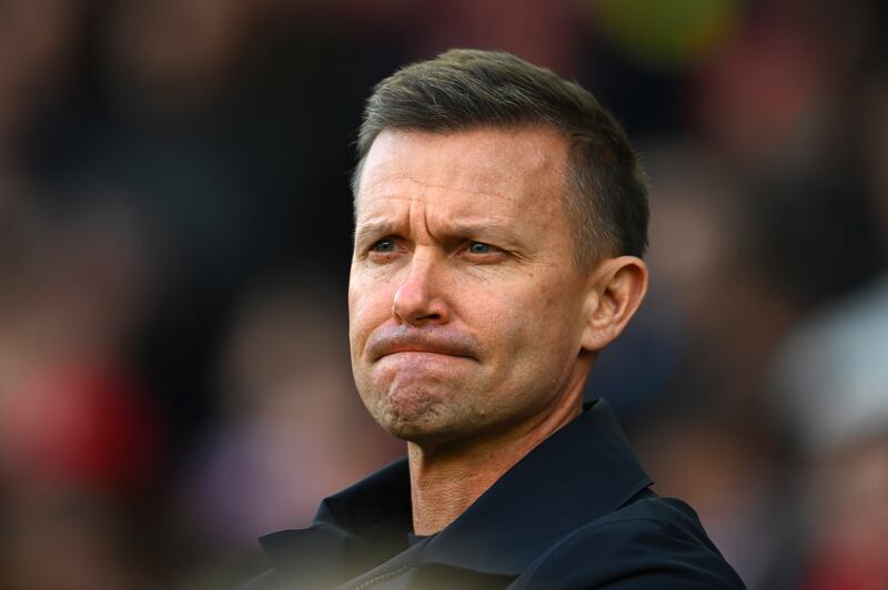 A run of seven Premier League matches without a win leaves Leeds manager Jesse Marsch under serious pressure. Photograph: Clive Mason/Getty Images