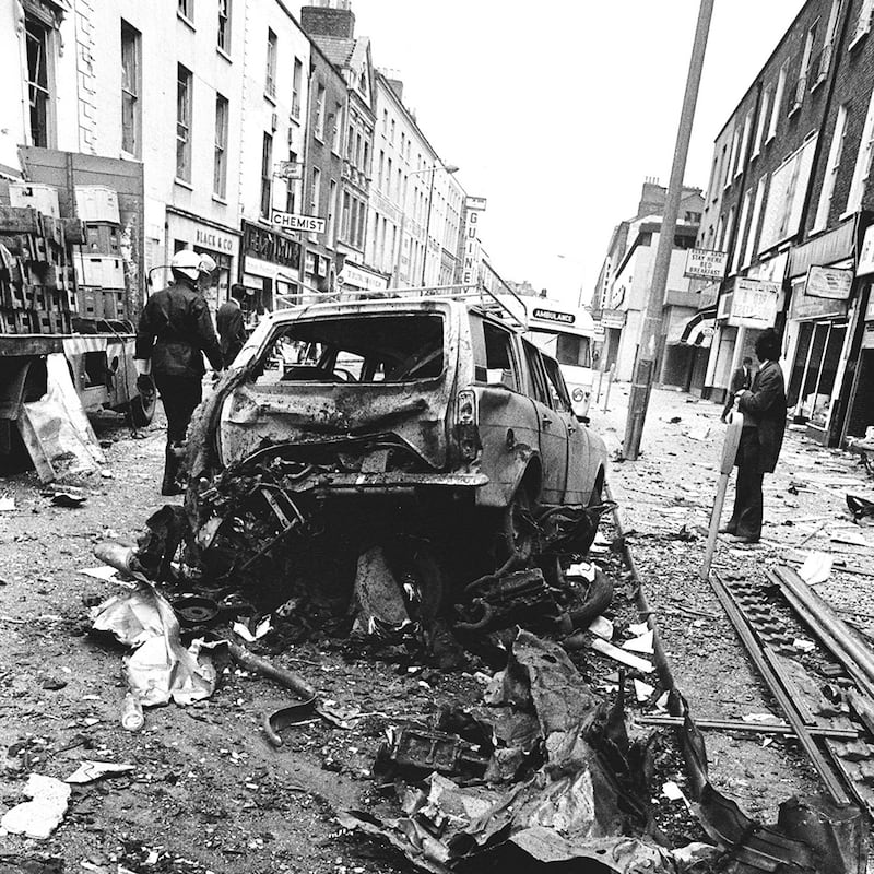 Aftermath of the bombing in Talbot Steet, Dublin, in May 1974. Photograph: Independent News and Media/Getty