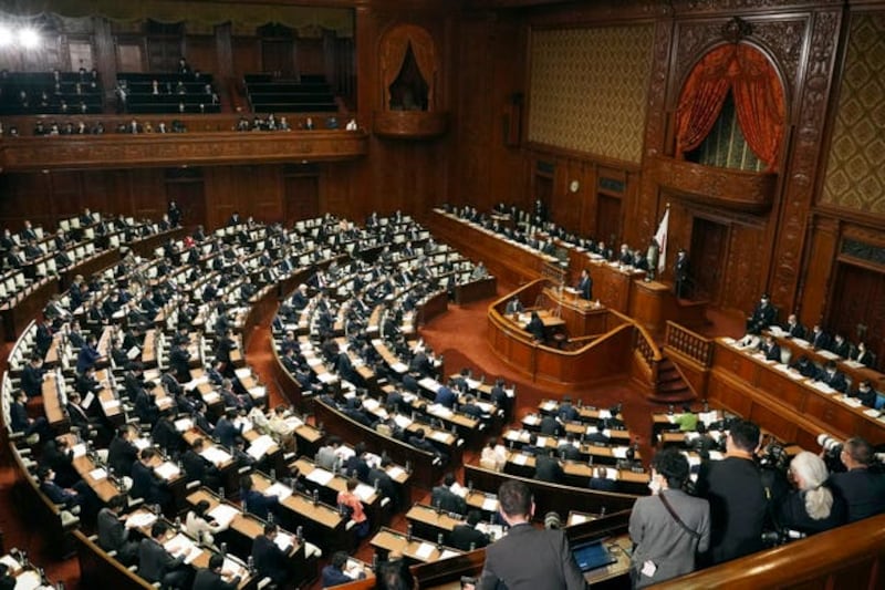 Fumio Kishida’s government adopted key security and defence reforms in December, including a counter-strike capability. Photograph: AP