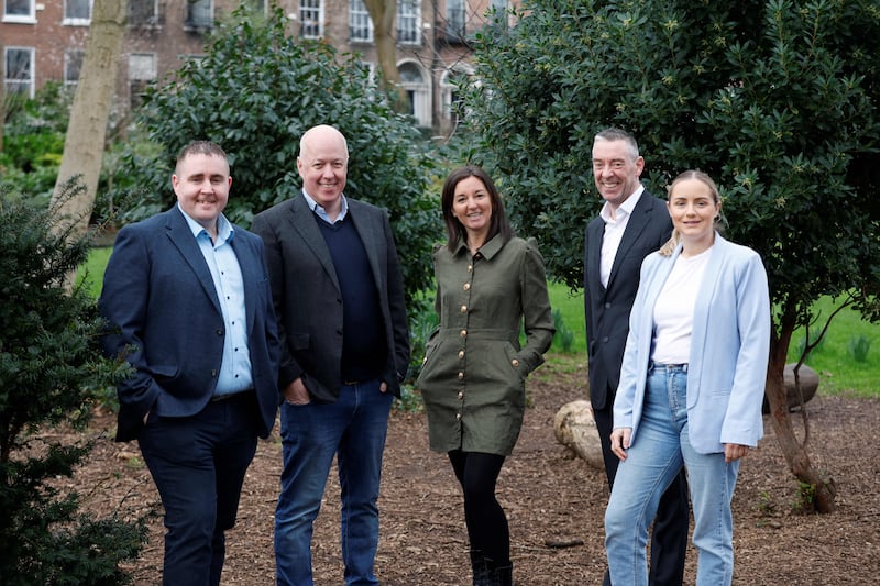 Damien Quinn, founder of An Spéire Nua,a rehabilitation programme for ex-offenders, Tim Griffiths, CEO of Social Entrepreneurs Ireland, Susan Adams, founder of Education for Sustainability, a climate literacy programme for school-children, Donal Murphy, chief executive of DCC plc, Éilis Davenport, founder of Learn Local, which provides cooking and nutritional education to children in schools