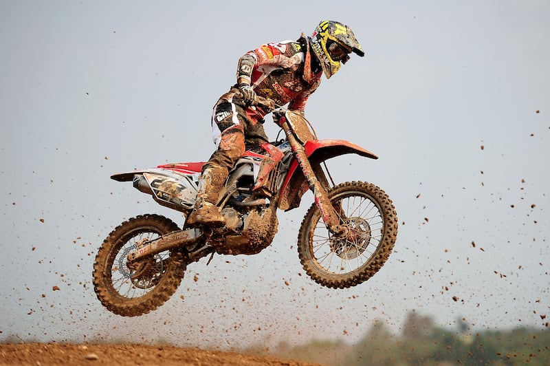 Gajser Tim of Salovenia during the Thai MX GP World Championship in Thailand. Photograph:  Thananuwat Srirasant/Getty Images