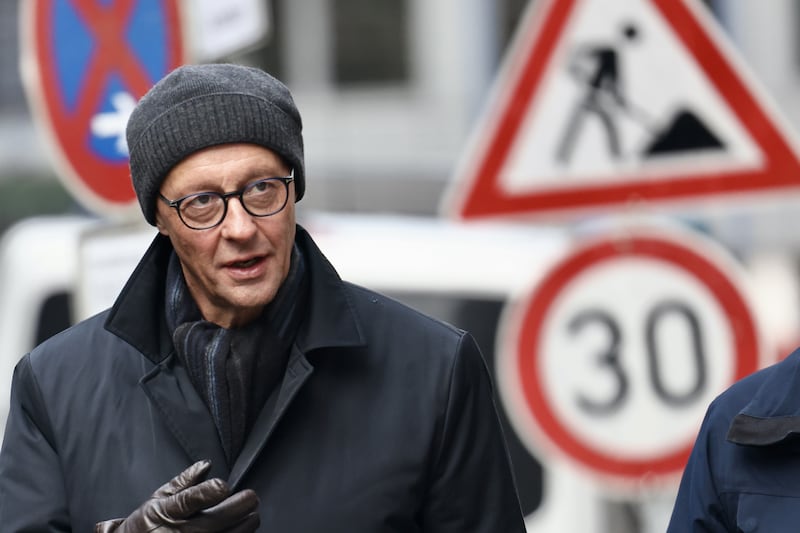 Friedrich Merz. Photograph: Hannibal Hanschke/EPA