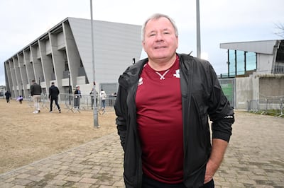 Drogheda fan John Motson: 'I’m looking at Sinn Féin. Everybody has had their chance and none of them got it right.' Photograph: Bryan Meade/The Irish Times