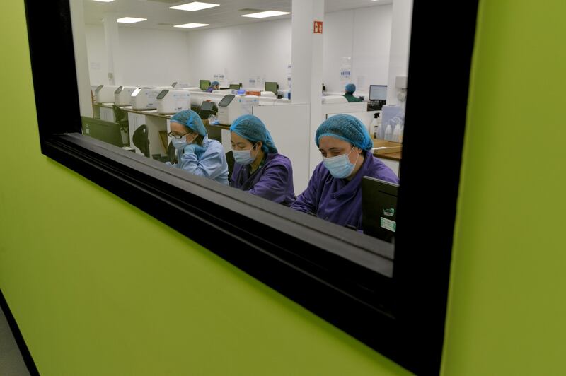 The realtime PCR detection lab for Covid-19. Photograph: Alan Betson