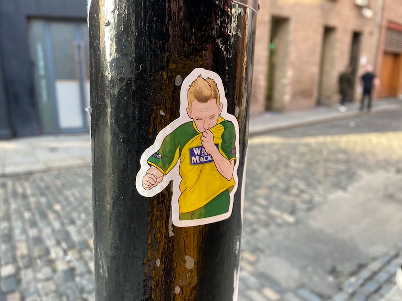 Fans of stickers say they are "mini masterpieces" that add character to Dublin city centre. Photograph: Dan Griffin