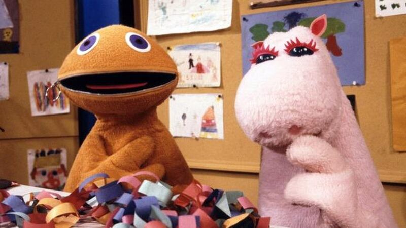 The real Zippy and George from the children’s television programme ‘Rainbow’