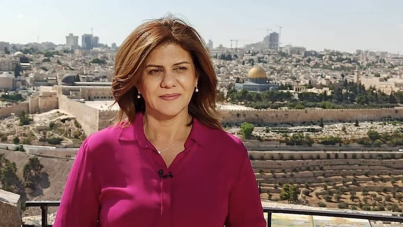 Shireen Abu Akleh: Israeli soldiers have been accused of deliberately killing the 51-year-old  journalist on May 11th. Photograph: EPA/Al Jazeera