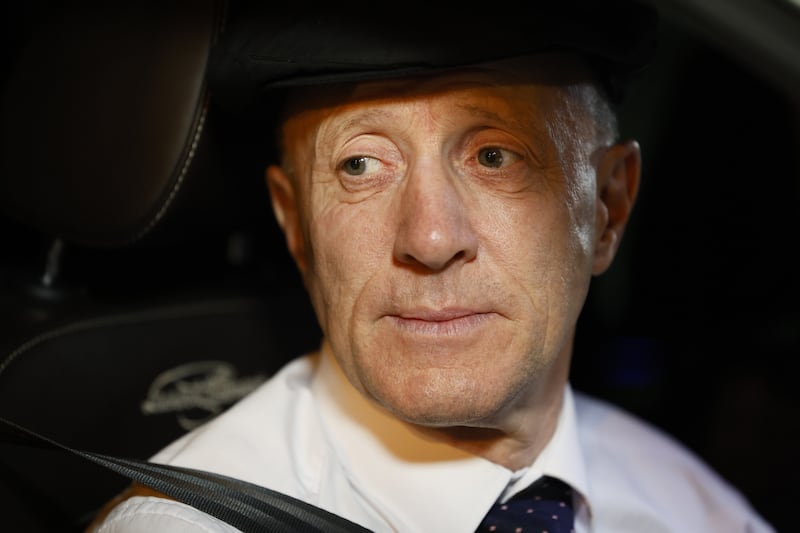 Independent Kerry TD Michael Healy-Rae leaves Government Buildings following discussions which concluded a little before 11pm last night. Photograph: Nick Bradshaw/The Irish Times