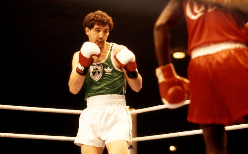 Billy Walsh fighting in the 1988 Seoul Olympics. Photograph: Billy Stickland/Inpho