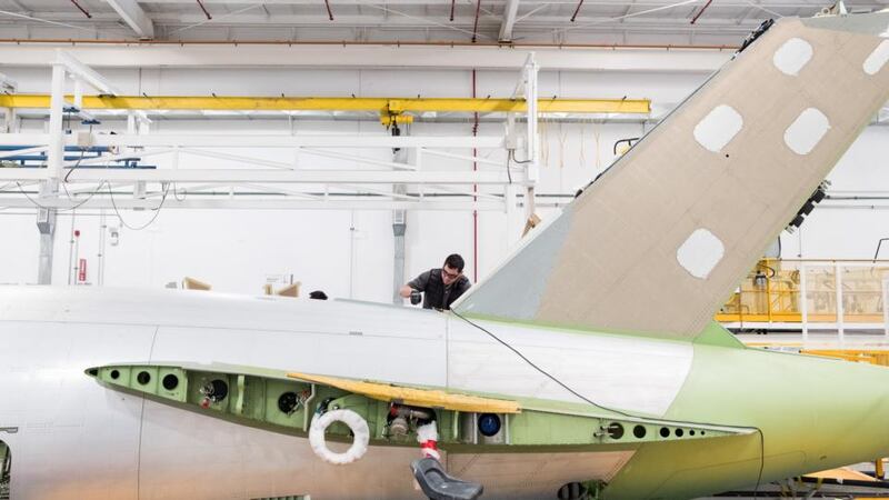 The US commerce department’s decision to impose duties of nearly 300 per cent stems from a complaint by rival Boeing that Bombardier had been unfairly and illegally subsidised by the Canadian government. Photograph:  Maurico Palos/Bloomberg A worker assembles the tail of an aircraft at the Bombardier Inc. Aerospace manufacturing facility in Queretaro, Mexico, on Tuesday, Nov. 7, 2017. With 312 registered industrial facilities and close to 50,000 jobs created to date, the aerospace sector is one of the fastest growing in the country with a 15% average annual growth. The US represents 79 percent of Mexico's total exports, followed by Canada with 7 percent, according to the President of the Mexican Federation for the Aerospace Industry (FEMIA) Carlos Robles. Photographer: Maurico Palos/Bloomberg