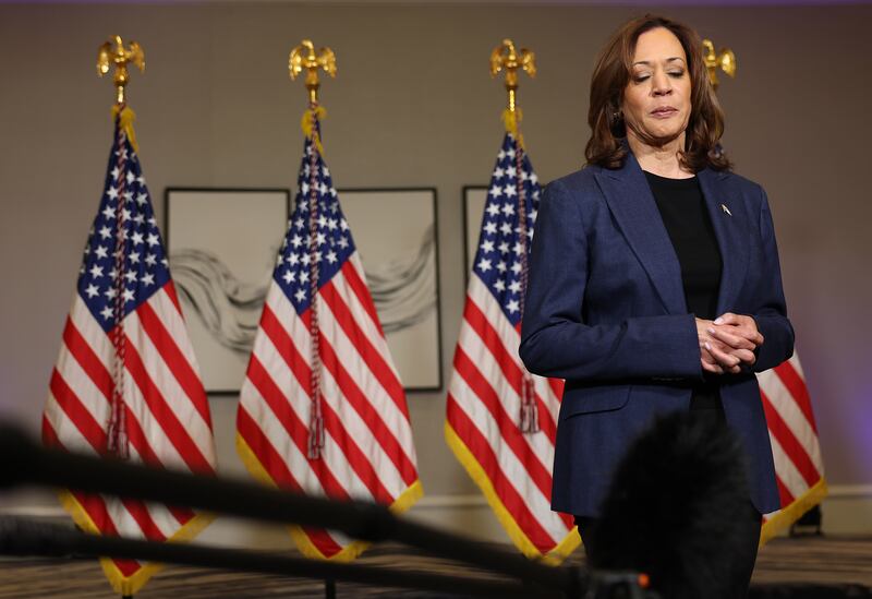 Democratic US presidential nominee Kamala Harris. Photograph: Justin Sullivan/Getty