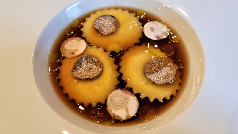 Ravioli at One Pico. Photograph: Lisa Cope