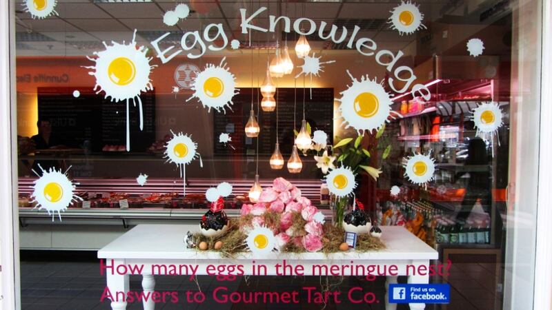 Susan Kenny loves window of The Gourmet Tart Company in Galway City