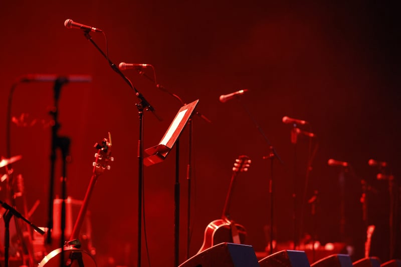 The Pogues had support on the night from members of the Fontaines DC, Lankum and The Mary Wallopers. Photograph: Nick Bradshaw 