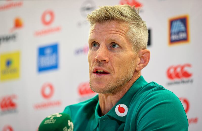 Ireland interim head coach Simon Easterby. Photograph: Ryan Byrne/Inpho