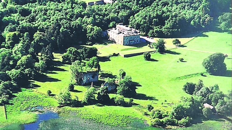 Aerial view of Temple House in Sligo.