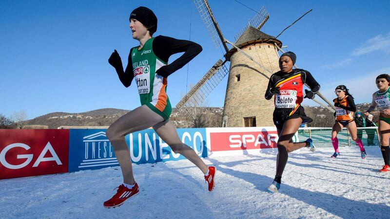 Fionnuala Britton defending her European Cross Country title in Budapest in 2021. Photograph: Inpho