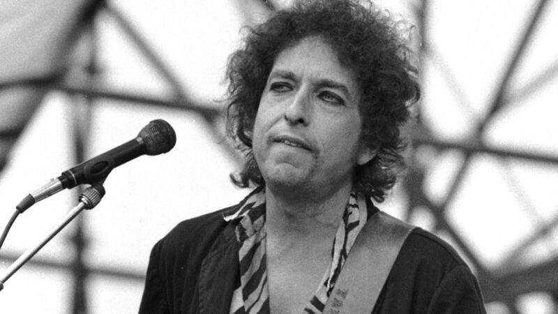 Bob Dylan performing at Slane Castle in July 1984. Photograph: Peter Thursfield