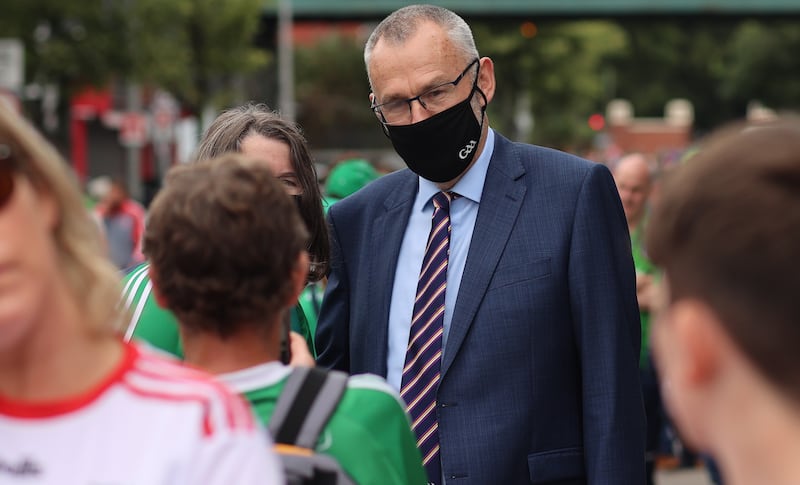 GAA president Larry McCarthy took up office just as the pandemic struck. Photograph: James Crombie/Inpho