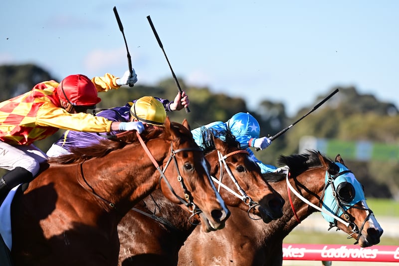 It’s very rare for top jockeys to pick up whip suspensions no matter where they ride in the world. Photograph: Vince Caligiuri/Getty Images