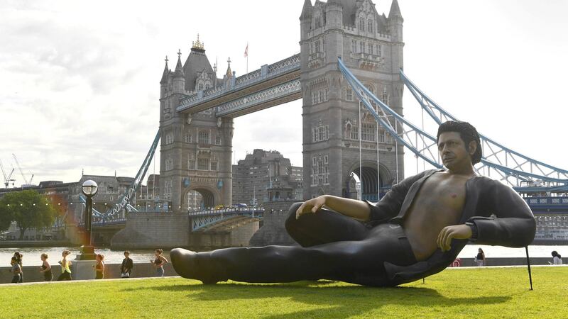 Big Jeff: The statue Goldblum at Potters Field, London. Photograph: Doug Peters/PA