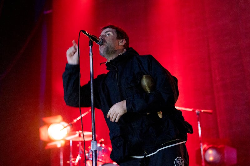 Liam Gallagher performing at the 3Olympia Theatre. Photograph: Tom Honan