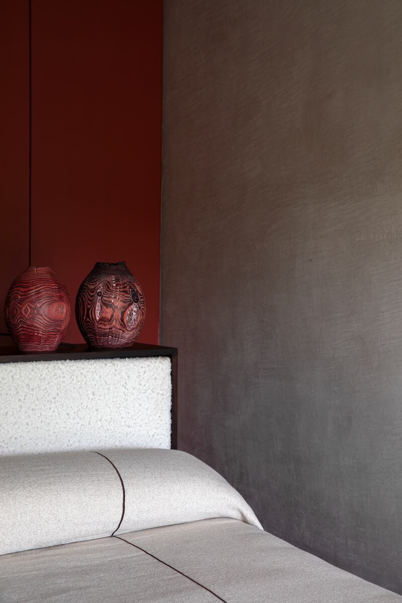 Pieces by woodturner Richard West in a home designed by Roisin Lafferty Interiors