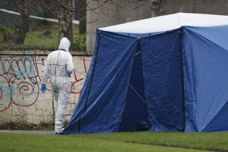 The scene of the fatal attack in Bray, Co Wicklow. Photograph Nick Bradshaw