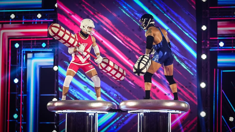 Gladiators. Photograph: David MacCormack/Hungry Bear/BBC