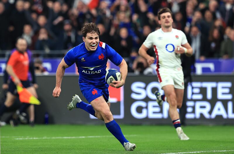 France's Antoine Dupont: he is a special player who can place his name beside legendary greats. He has already changed our understanding of how scrumhalves can play because he is the master of an astonishing array of skills. Photograph: David Rogers/Getty Images