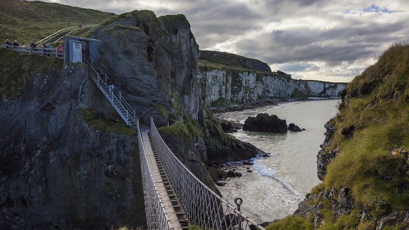 A walk across the 20m-long, 1m-wide rope bridge at Carrick-a-Rede is a causeway coast highlight.