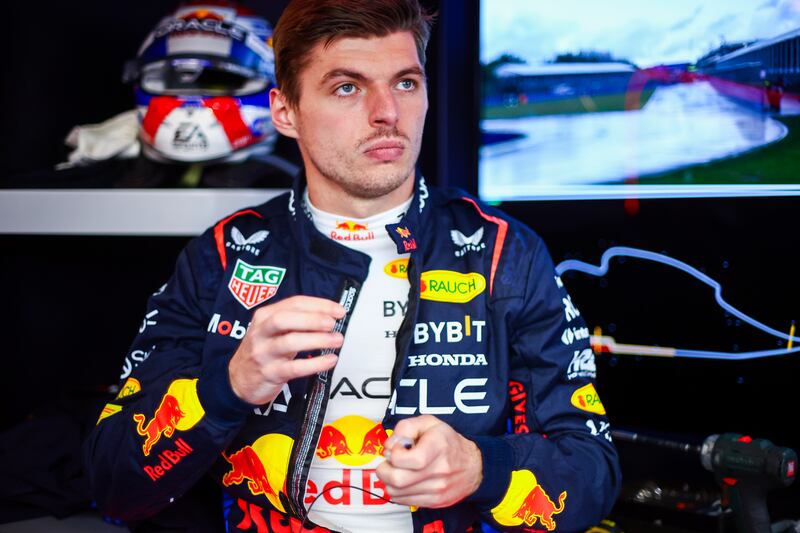 Max Verstappen of Oracle Red Bull Racing prepares in the garage prior to the F1 Grand Prix of Canada. Photograph: Mark Thompson/Getty Images