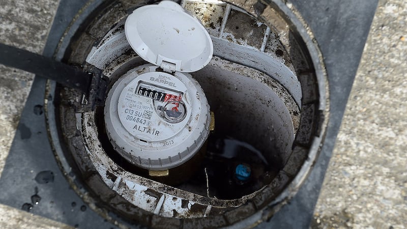 Contractors trying to install water meters in a housing estate in Togher, Cork were blocked by protesters yesterday. Photograph: Cyril Byrne/The Irish Times