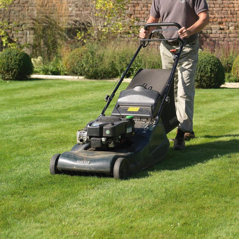 Make sure to put the lawnmower blades at their highest setting . Photograph Richard Johnston