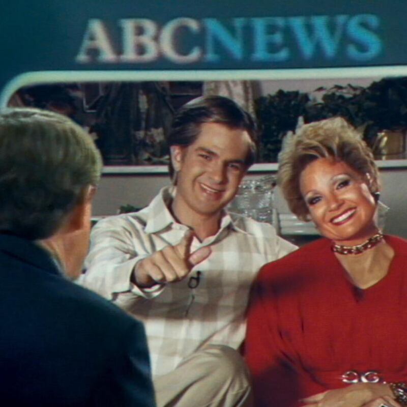 Andrew Garfield and Jessica Chastain as Jim Bakker and Tammy Faye Bakker in The Eyes of Tammy Faye