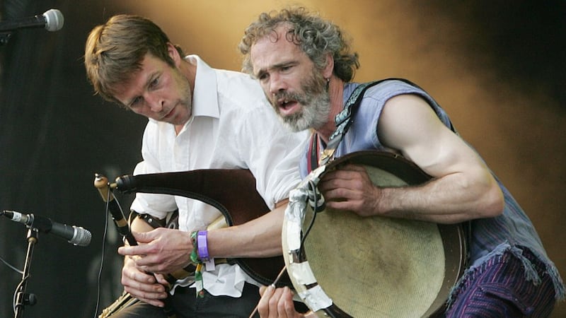 Eoin Dillon and Rónán Ó Snodaigh of Kila headline at Spirit of Folk 2014 with 40 other acts across the two stages