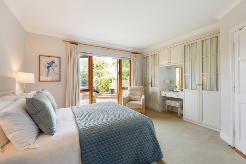 The main bedroom opens to a west-facing patio. Photograph: Angela Mujica