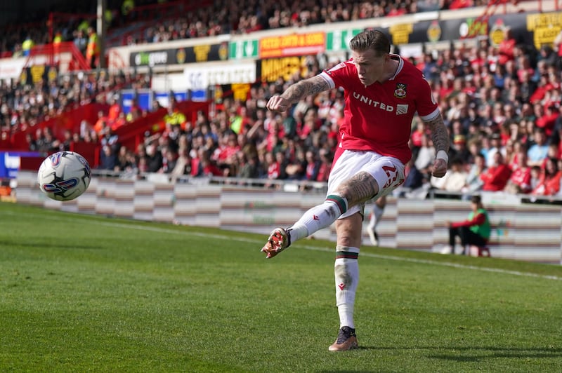 Wrexham's James McClean may have a cultured left foot but he's not much of a poet. Photograph: Jacob King/PA Wire