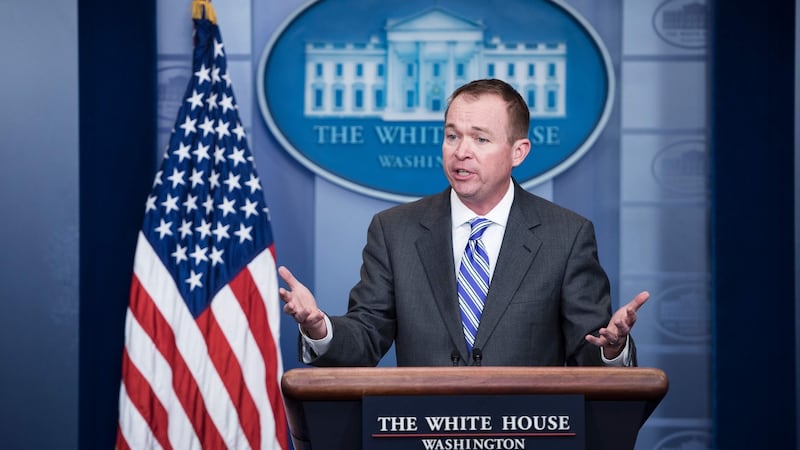 Mick Mulvaney, former acting White House chief of staff to Donald Trump and an active advocate of Irish interests in the US. Photograph: Brendan Smialowski/AFP via Getty Images