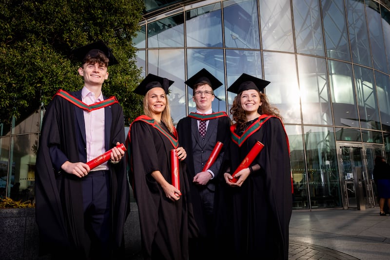 A group of students graduate from the Masters Programme in Technologies and Analytics in Precision Medicine at RCSI