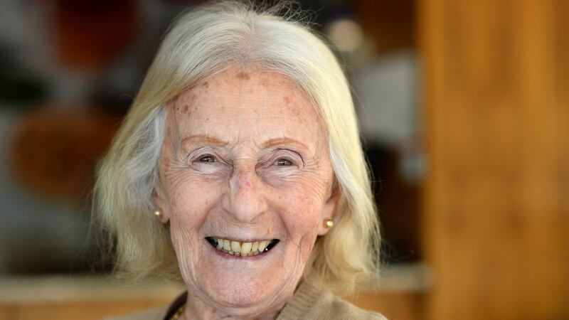 Thelma Moher at Belmont House. She says that little changed for her in the lockdown. Photograph:  Dara Mac Dónaill