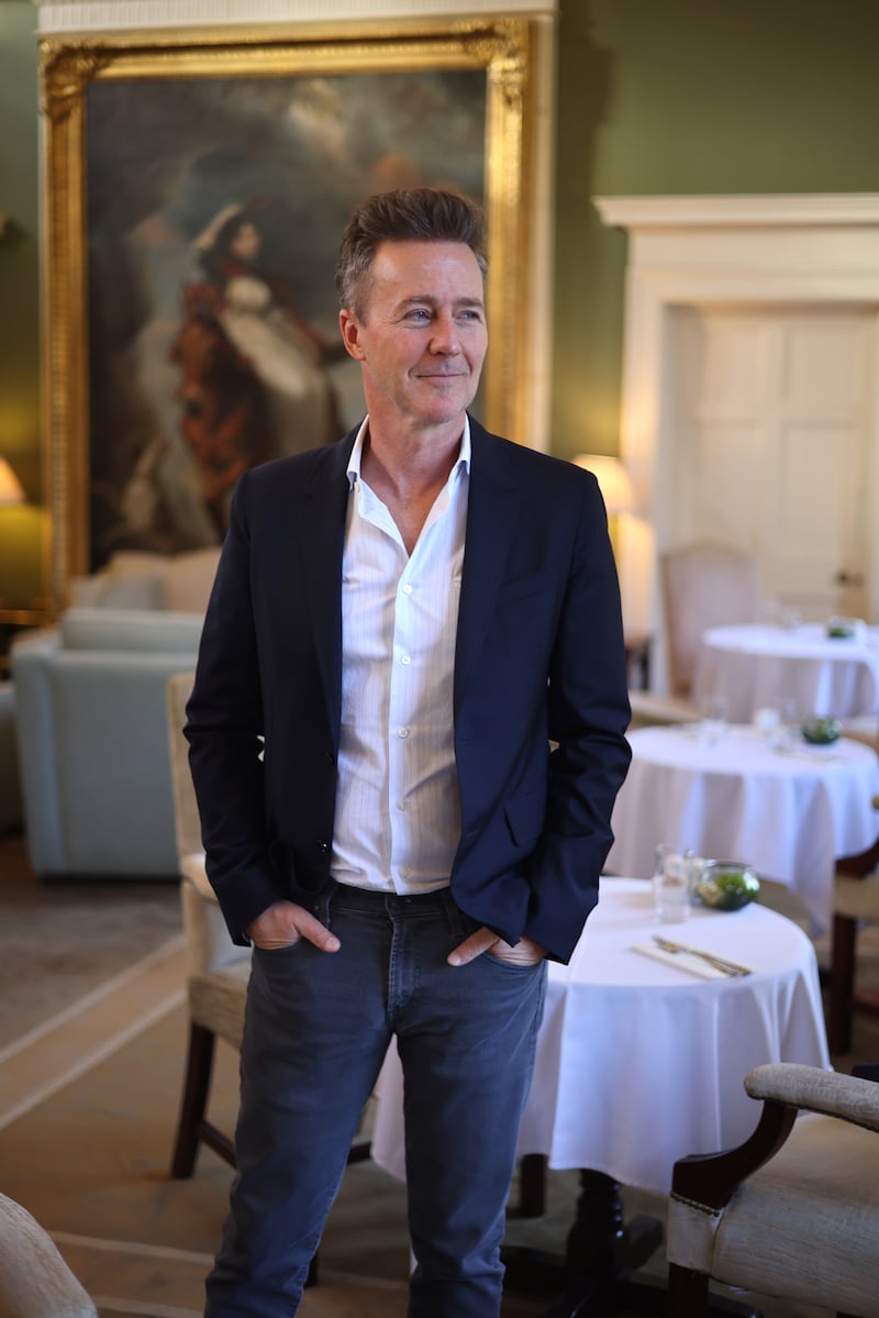 Edward Norton: 'It takes a long time for big institutions to really adopt things, but I don’t think it’s bullshit. It’s important to get people in the room to talk about this stuff.' Photograph: Dara Mac Dónaill