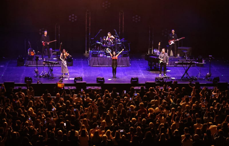 The Corrs at the 3Arena, Dublin. Photograph: Dara Mac Dónaill/The Irish Times