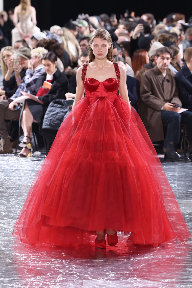 The Jean Paul Gaultier Haute Couture Spring/Summer 2024 during Paris Fashion Week on Wednesday. Photograph: Pascal Le Segretain/Getty Images