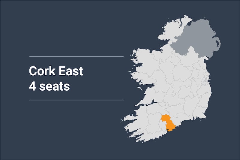 Cork East Constituency map