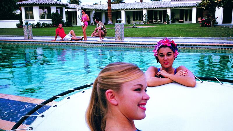 Palm Springs, United States,   January, 1960. Women And Men In The Pool